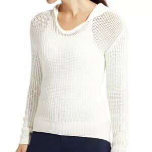 Athleta Women's Amity Cotton Blend Mesh Knit Hoodie - L